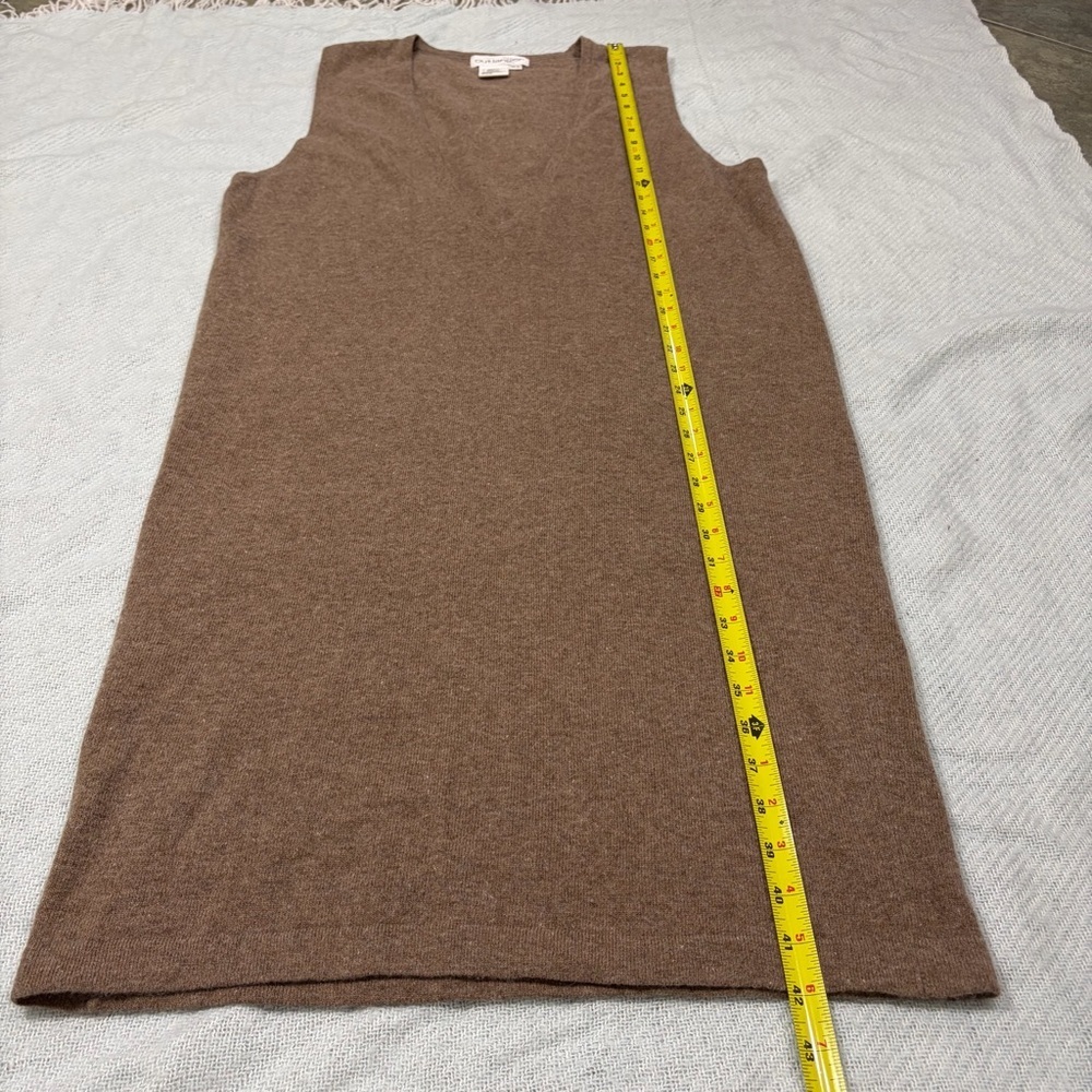Outlander Sleeveless Low V Neck Lambwool Rabbit Hair Knit Tunic Dress Sz M - Picture 8 of 9